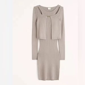 Abercrombie & Fitch Dress & Cardigan Set